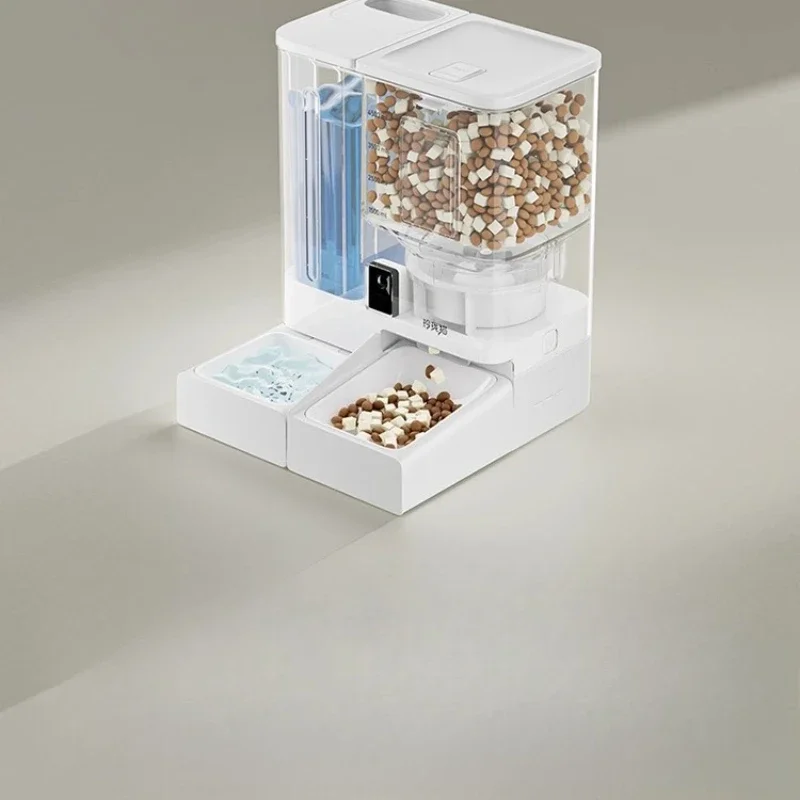 Dog food timing, drinking and feeding water all-in-one machine 2-in-1 visual