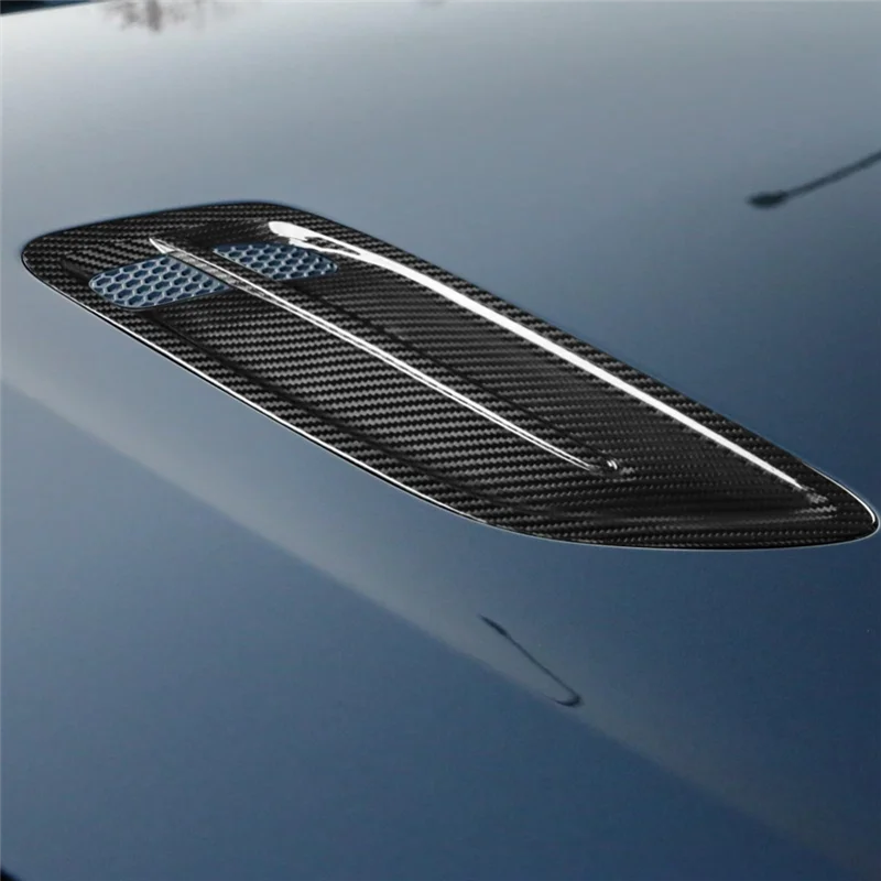 

Carbon Fiber For Kia Stinger GT 2018-2024 Engine Air Flow Intake Hood Scoop Turbo Bonnet Vent Cover Trim Accessories