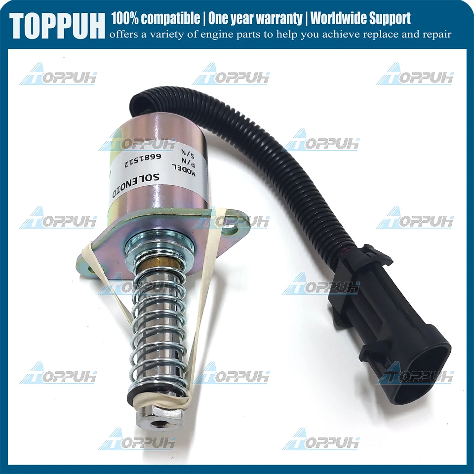 Solenoide de bloqueo de tracción, 12V, 6681512, se adapta a Bobcat 753, S175, S250, S530, 7136559, 6681512, 6667992