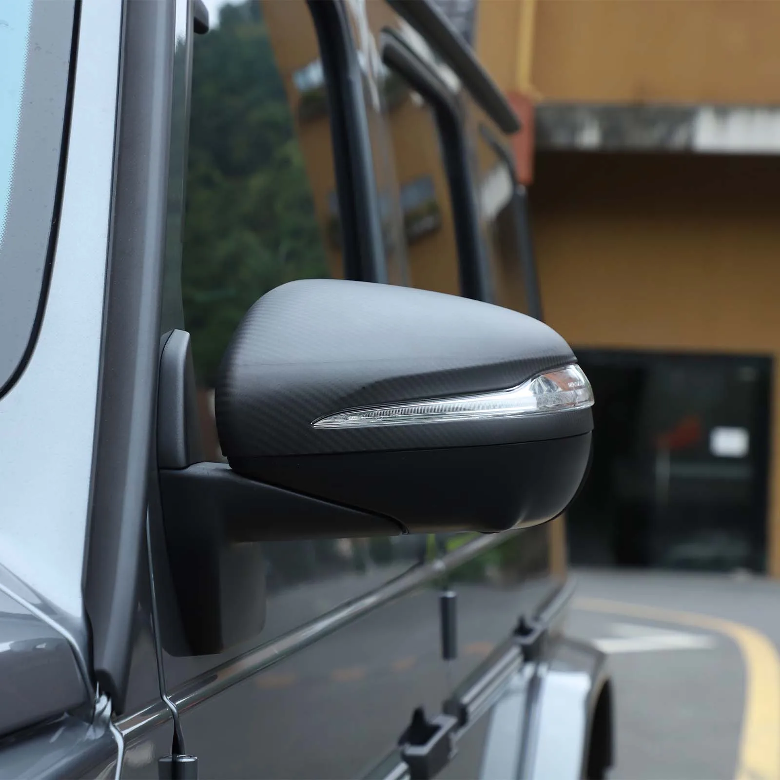 

For Mercedes Benz G Class W463 2019-2025 Carbon Fiber Car Rearview Mirror Reversing Mirror Protect Cover Stickers Accessories