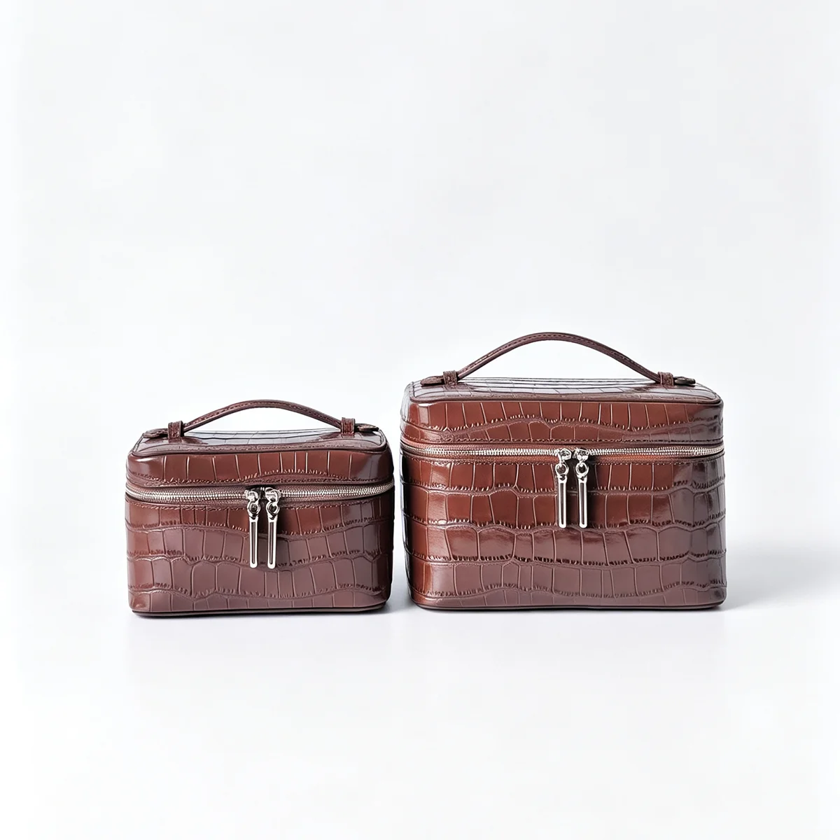 Monogramm-Lunchbox-Tasche aus hochwertigem Himalaya-Leder, große Kapazität, Reise-Make-up-Organizer, Schmucktasche, Kosmetiktasche – Detail 19