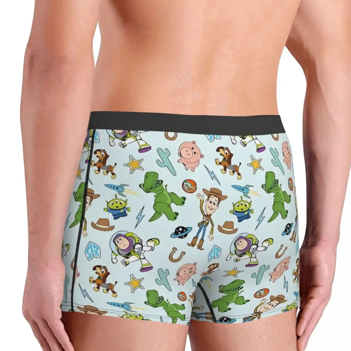 Personalizzato Toy Story Cartoon Anime Figura Intimo Uomo Traspirante Woody Buzz Lightyear Boxer Slip Pantaloncini Mutandine Mutande morbide
