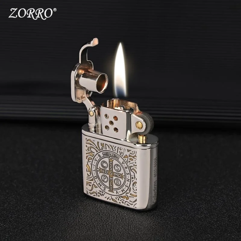 زورو الأبيض النيكل قسطنطين يندبروف الكيروسين أخف وزنا محفورة بشكل رائع أنماط متعددة الرجال الراقية ولاعة