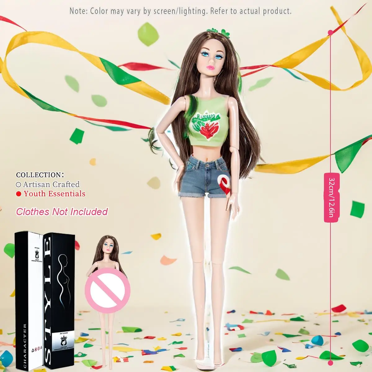 

Коллекционная фигурка 12,6 дюйма 1/6, супермодель, 12-суставная шарнирная кукла с реалистичным макияжем, профессиональный BJD/MJD