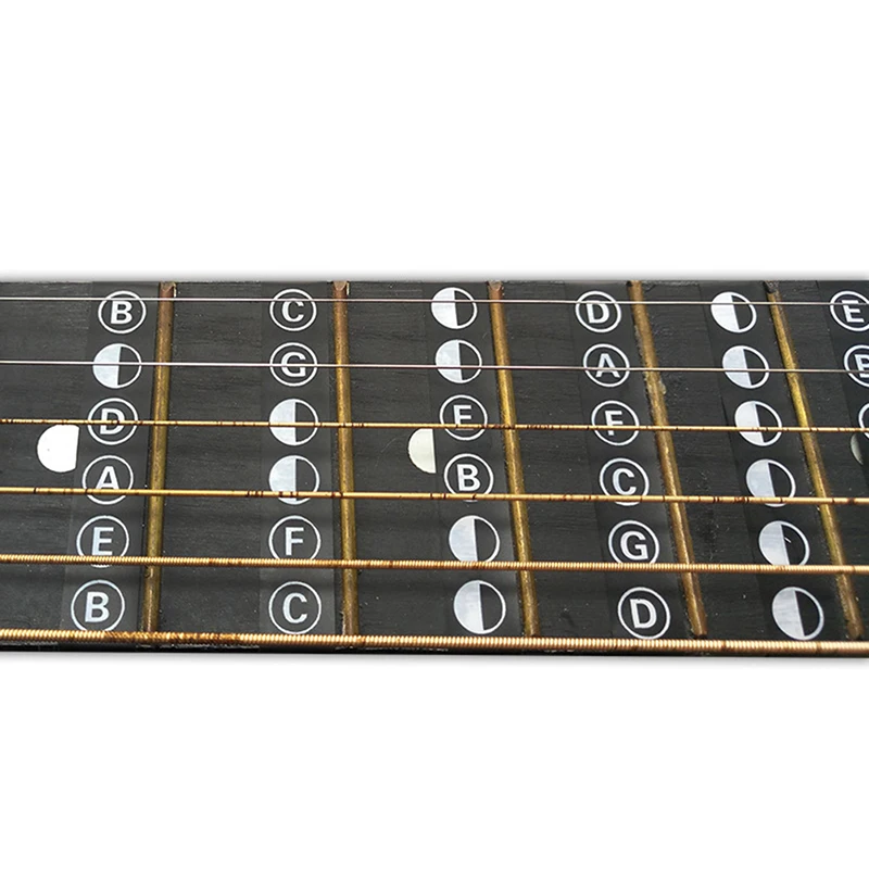 Guitar Fretboard Notes Map Labels Stickers Fingerboard for 6 String Acoustic