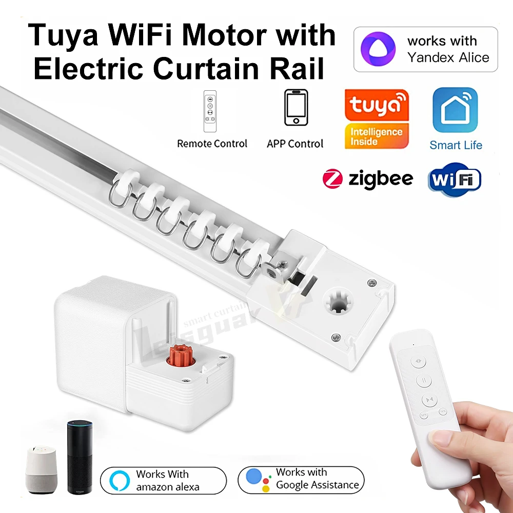 Mini B2 Tuya Wi-Fi Smart Life Home Curtain Motor Hinge-Type Track