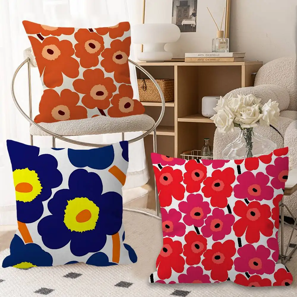 M-Marimekko-Unikko-Flowers-Brand Personalized Pillow Dust Cover Bedroom Kids Party Decoration Pillowcase Birthday Children Gift
