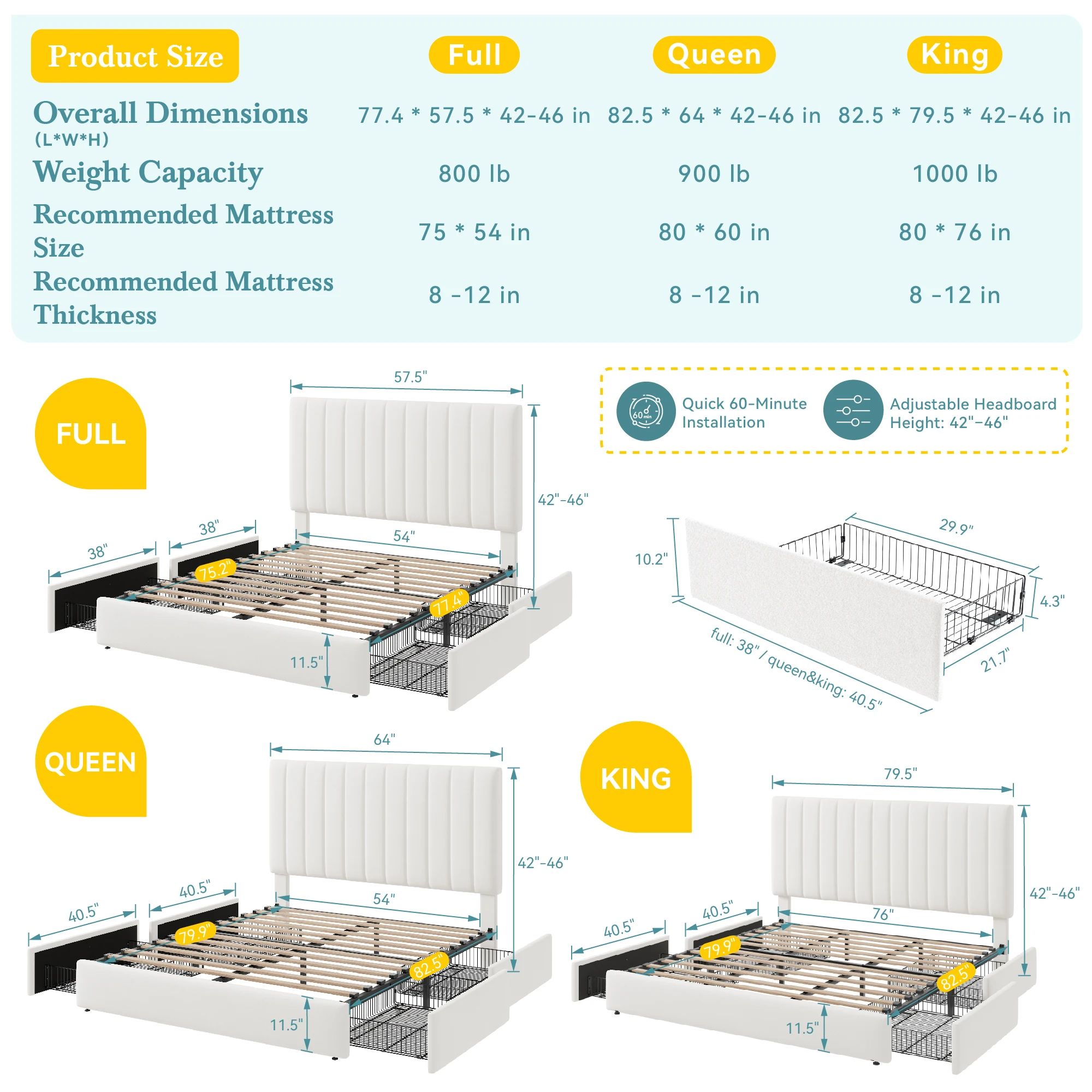 Thumbnail 2 - #24 Low Cost Storage Bed Frames That Work