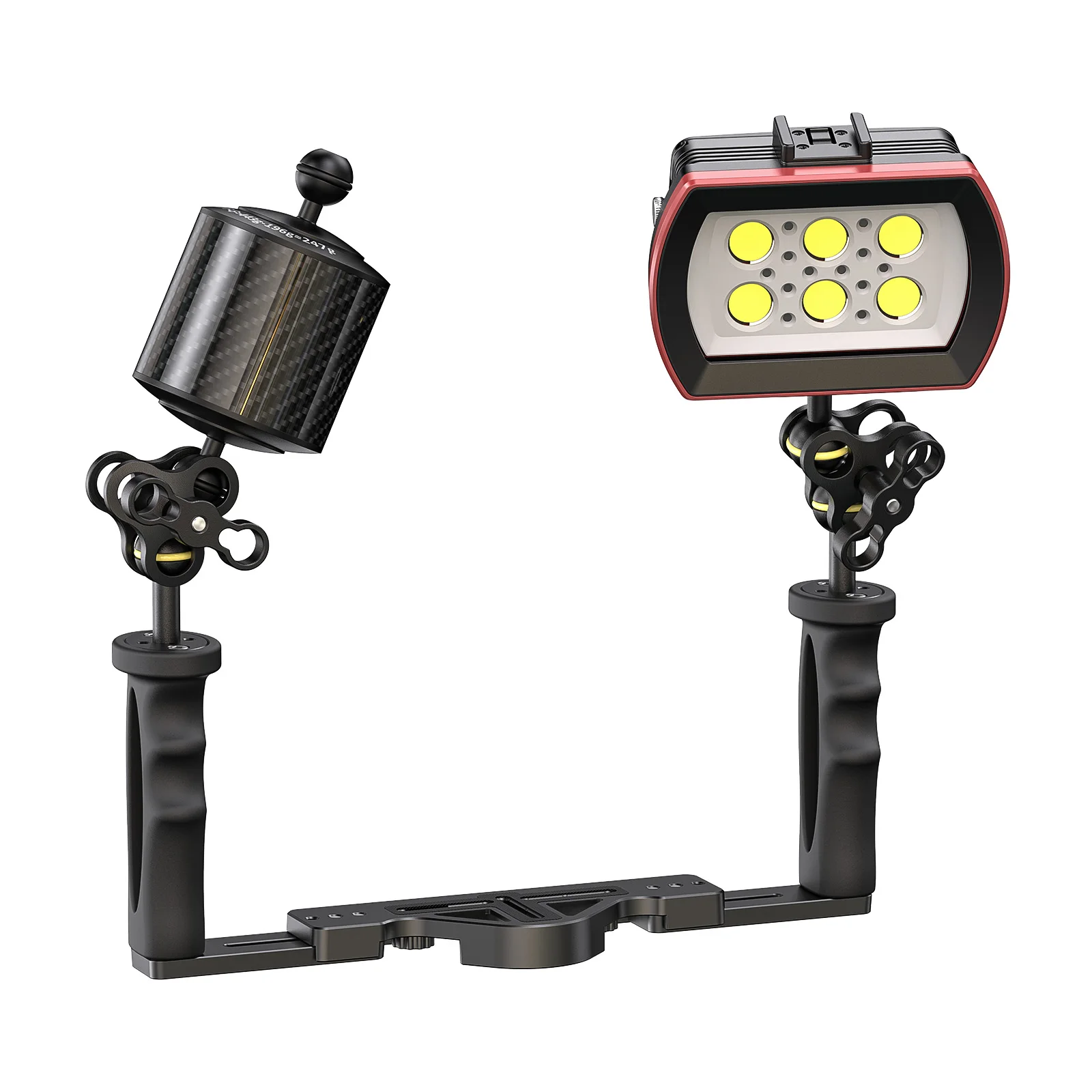 Seafrogs 80mm 5 polegada 247g flutuabilidade de fibra carbono braço aquático para câmera braço flutuante câmera de mergulho bandeja de mergulho subaquático