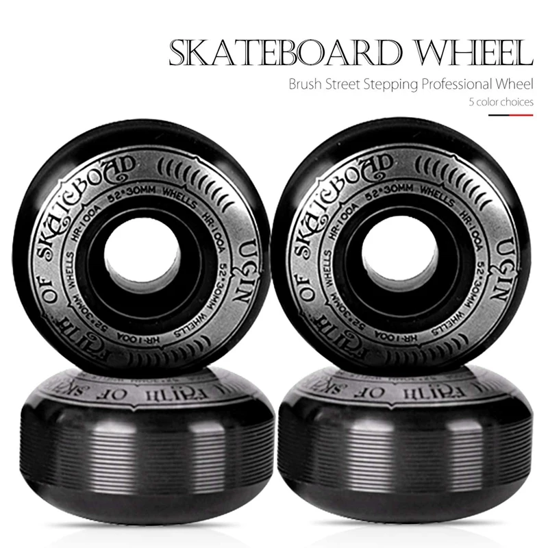 Novo-rodas de skate, rolamentos skate, caminhões skate, 52mm, hardware