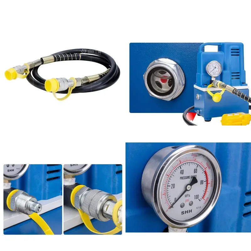 for 5L Min Portable Electric Hydraulic Pump 70Mpa High Pressure Oil Pump 220V 1200W Power Unit for Jack Cylinder Repair Tool