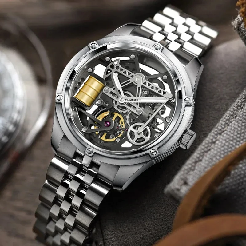 2023 Relogios Masculinos Pindu Design Mens WatchesSapphire glass Top Brand Machine Watch Men Business Clock Men Miyota 8215+Box