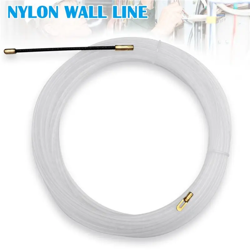 DT39 Fish Tape Wire Puller 3mm x 5M, 5X Cable Threader Traction Rope Tool for Electrician, Nylon Wire Fishing Tools