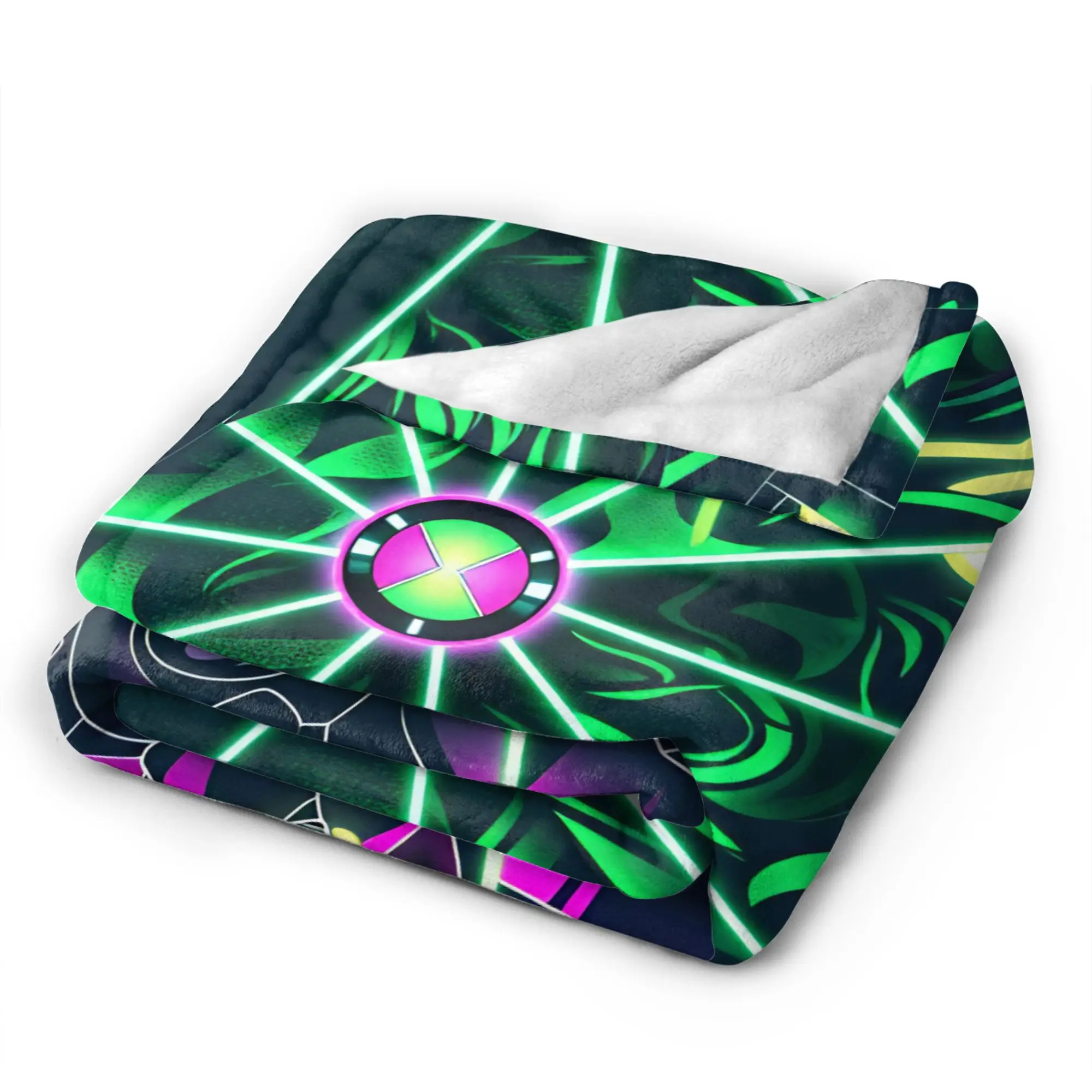 Ben 10 Cartoon Blankets Girl  Flannel Throw Blanket For Living Room Warm Soft Custom Quality Bedspread Gift