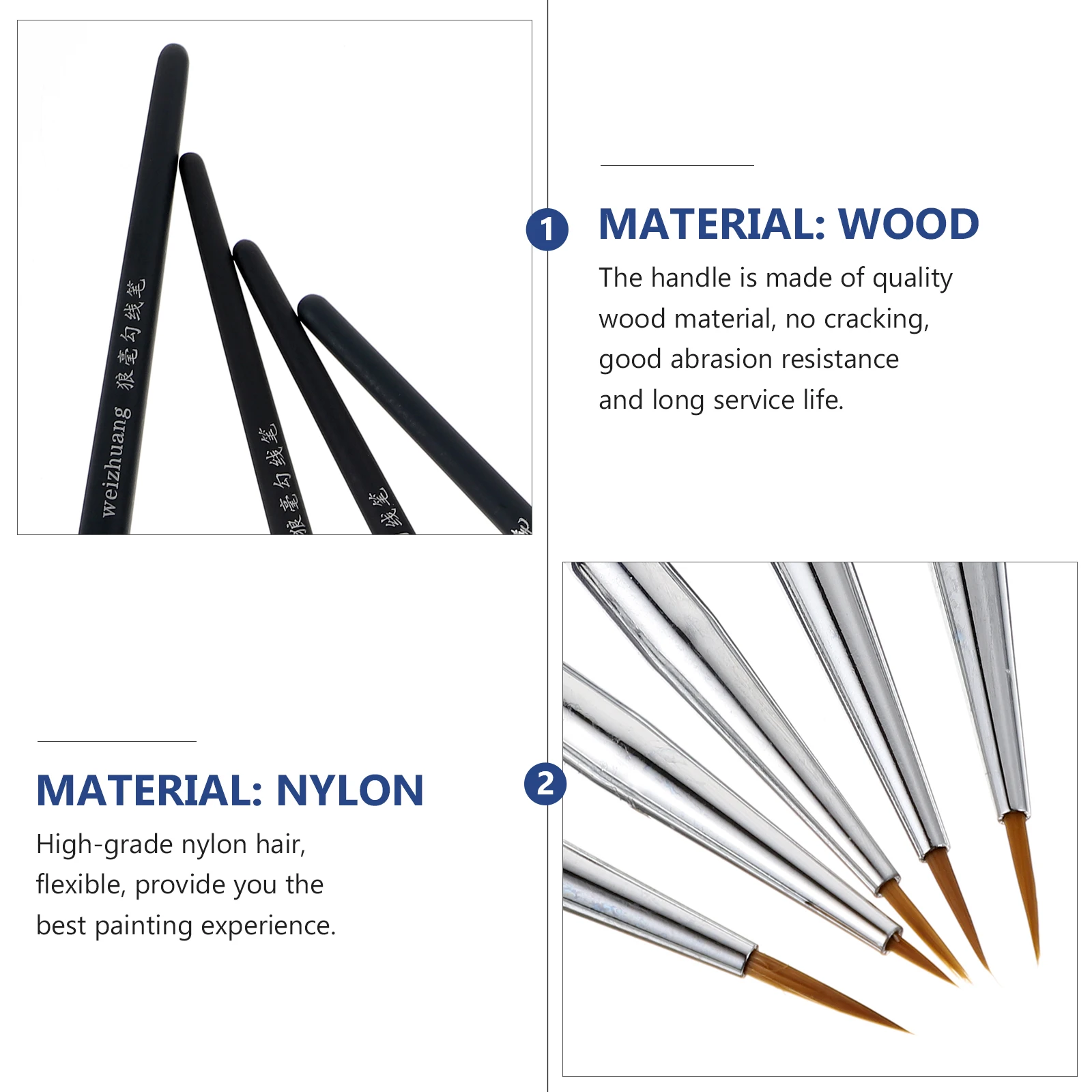 

11pcs Fine Detail Paintbrushes Watercolor Brush Pens For Line Drawing Journaling Painting Art Supplies Ink Pen Set