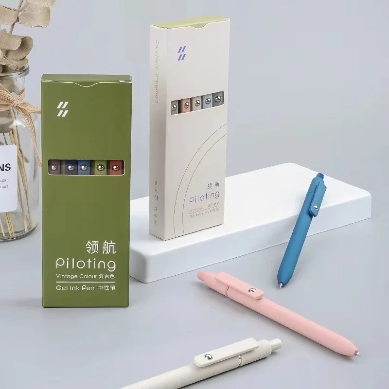 New Piloting Morandi Colour Gel Pens Soft Touch Quick Dry Smooth 0.5mm Gel Ink Pen For School Writing Stationery Supplies image 5