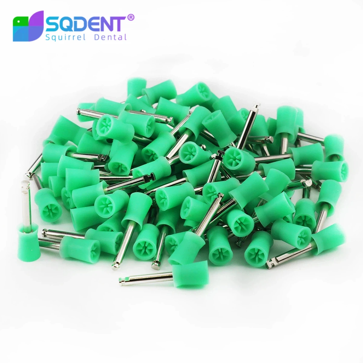 100Pcs/Box Dental Polishing Cup Latch Type Rubber Tooth Polish Polishing Brush Prophy Cup For Low Speed Handpiece Oral hygiene