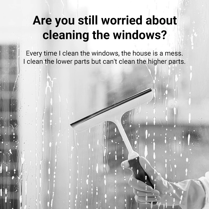 DIVEDEER Window Cleaning Robot Ultrasonic Water Spray Intelligent Path Planning 2800Pa Suction Power Black Round Appearance