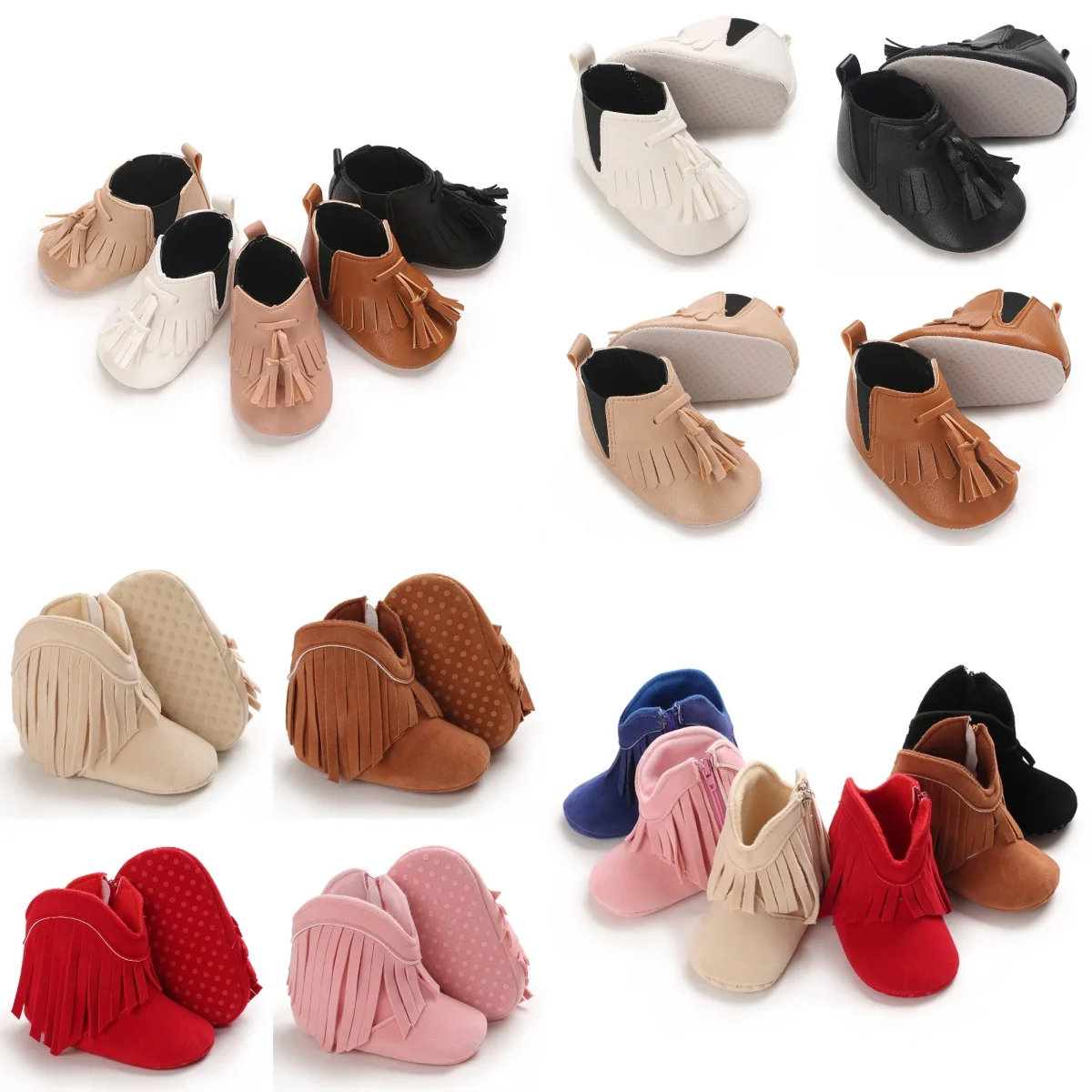 0-18 متر جديد عصري شرابة أحذية الأطفال موضوع بلون أحذية رياضية غير رسمية لينة أسفل المضادة للانزلاق أحذية ما قبل المدرسة أولا #1