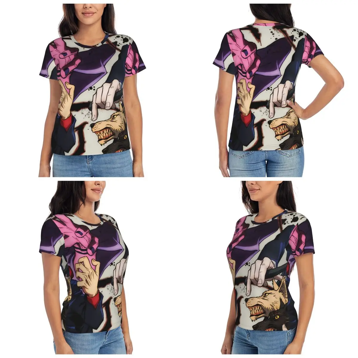 Megumi Besto Friendo Jujutsu Kaisen Sukuna Anime T-Shirt for Women Crew Neck Streetwear T Shirts Women's Tees Short