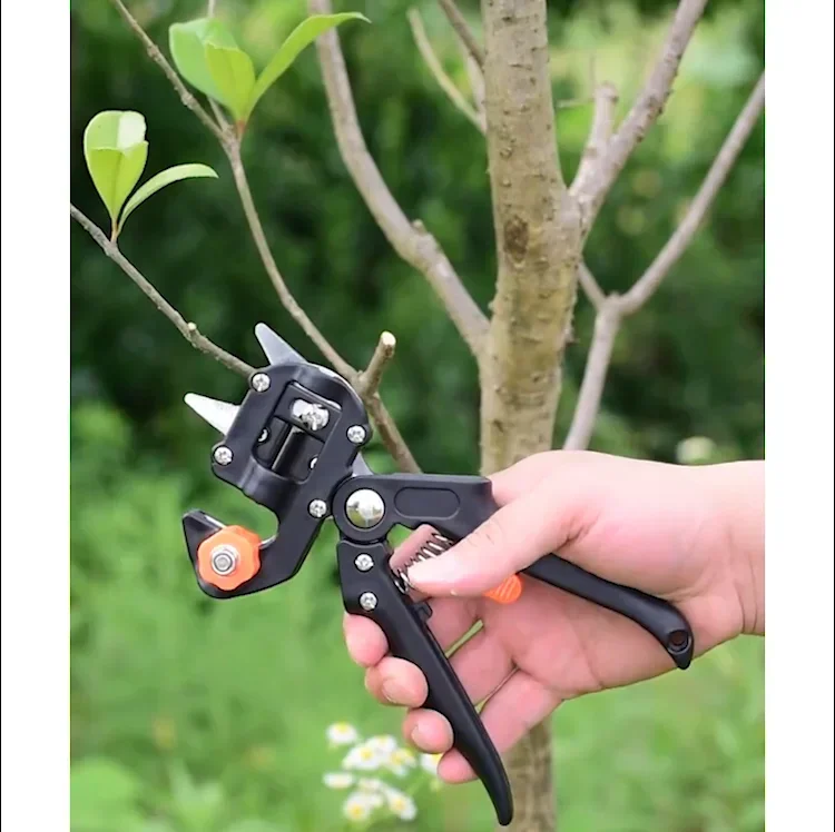 

Hot Garden Grafting Tool Set 3 Blade Scissors Trim Non-slip Metal Trim Tree Trimmer