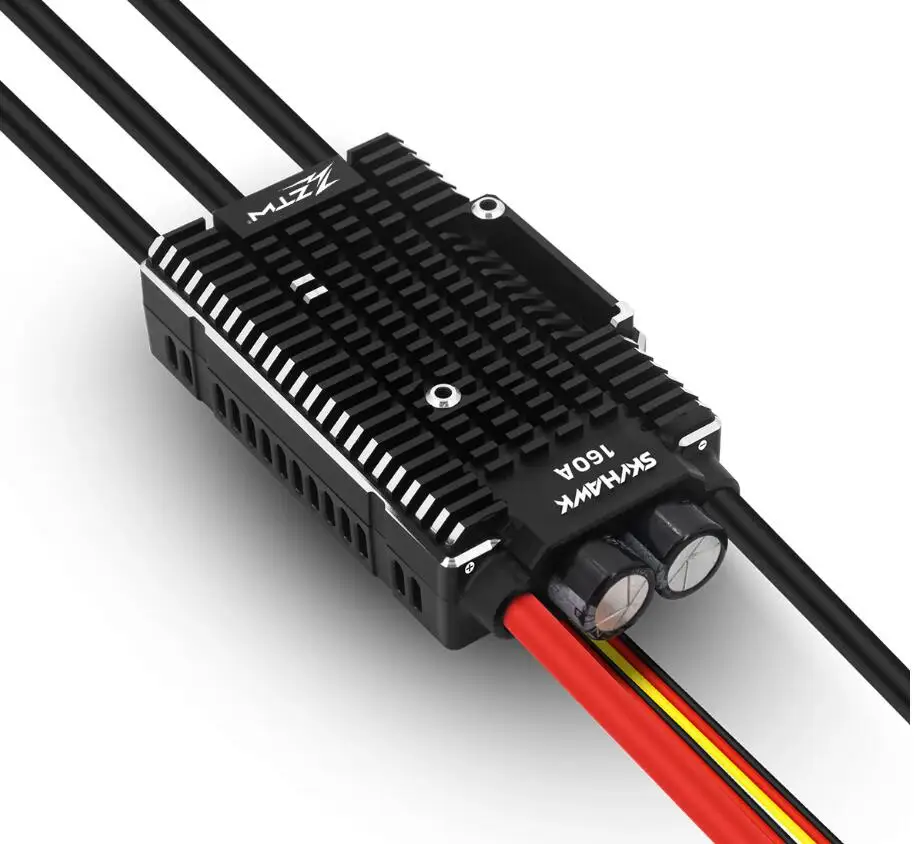 ZTW Skyhawk 160A HV Brushless 32-Bit ESC premium-level speed controller 6-14s 60V SBEC 6.0V / 7.4V / 8.4V @10A 236G for RC  heli