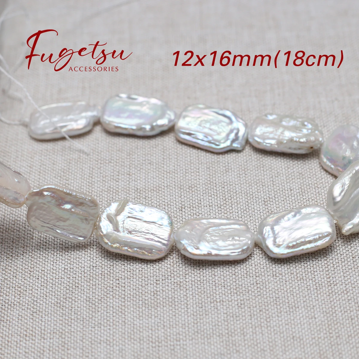 

Baroque 12x16mm Natural Freshwater Pearl Square Beads Charms for DIY Women Men Bracelets Necklace Jewelry Making Accessories