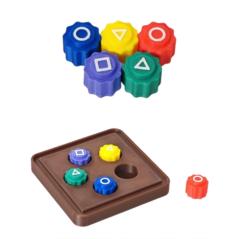 Gonggi Korean Traditional Game 5 Dice Folk Game Set Jack Stone Pebbles Set Hand Eye Coordination Training Toy for Children