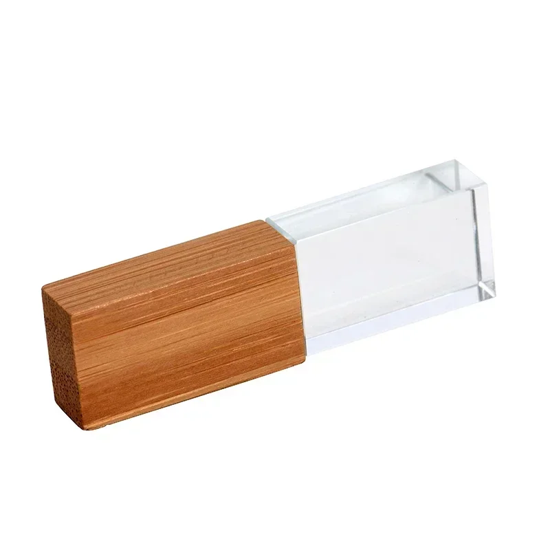 JASTER Crystal Houten USB-stick pen drive U-disk geheugenstick pendrive 4GB 8GB 16GB 32GB 64GB bruiloft cadeau thumb drive