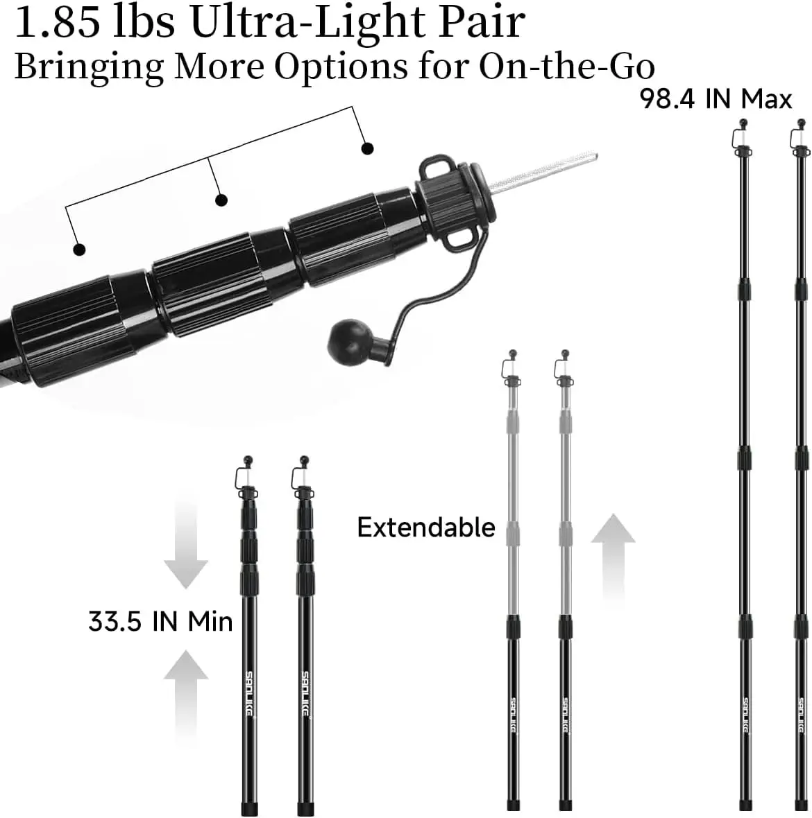 Postes de tienda telescópicos de fibra de vidrio para lona - imagen 5