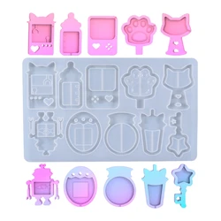 DIY Keychain Pendant Silicone Mould Resin Shaker Mold Epoxy Resin Mold Y08E