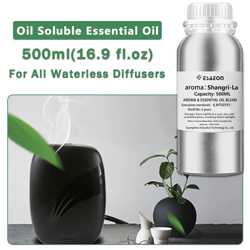ESAEON Aromatherapy Machine Perfume Oils, Essential Oil For All Waterless Aromatherapy Diffuser, Shangri-La - 500ML (16.9 fl.oz)