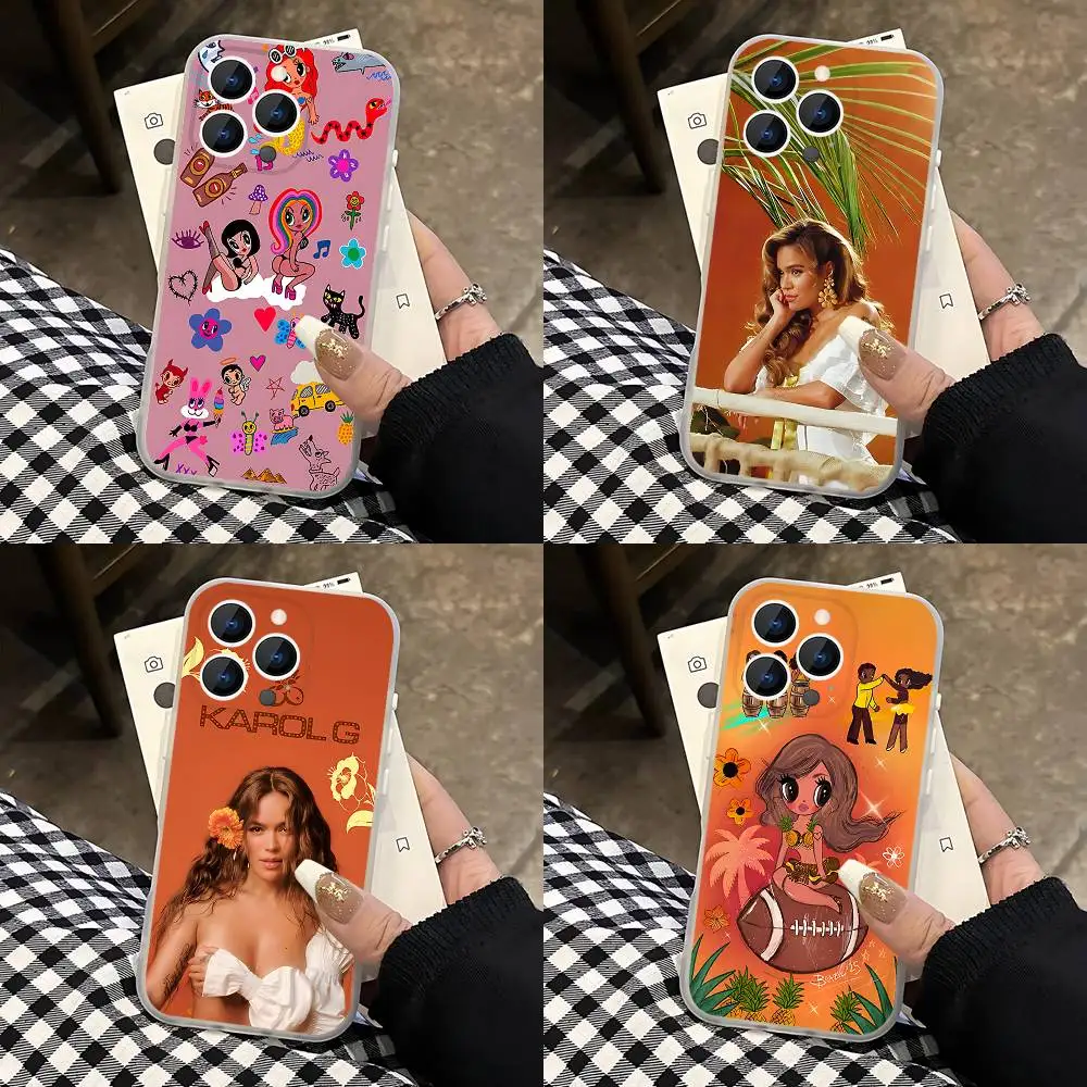 

Bichota K-Karol G Tropicoqueta Phone Case For iPhone 17,16,15,14,13,12,11 Pro,Max,Plus,Mini,Air,E Magnetic Magsafe Frosted Clear
