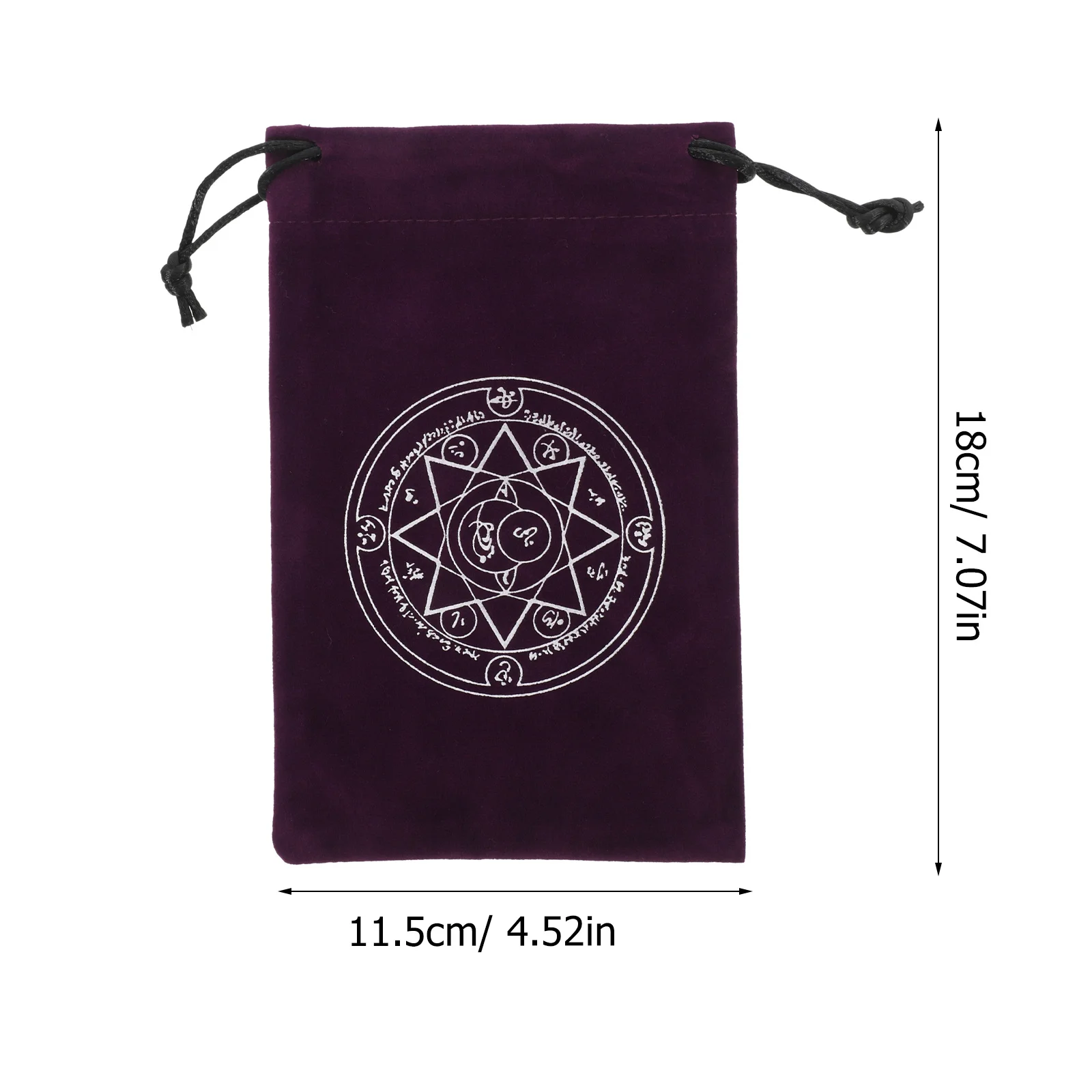 2 szt. Miękka flanelowa torba na karty tarota ze sznurkiem, przenośny organizer na karty tarota, elegancki design
