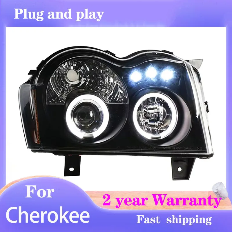 

Car Styling Head Lamp for Jeep Grand Cherokee Headlight 2008-2010 SRT Head Light DRL Turn Signal Low High Beam Projector Lens