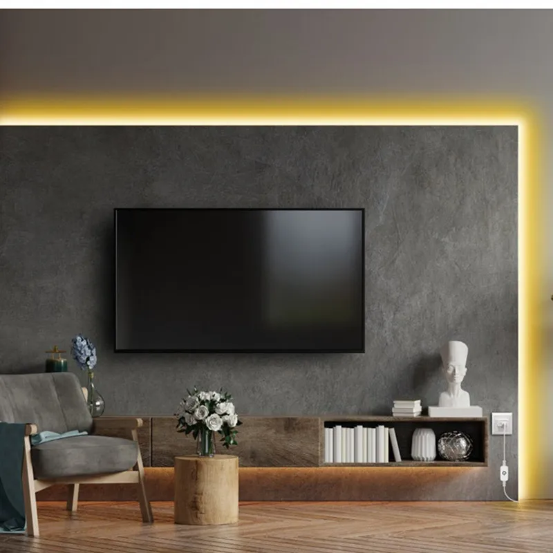 5V USB Touch Sensor LED Neon Light Strip Flexible Dimmable Waterproof Belt for Room Wall Decoration Lighting Tape