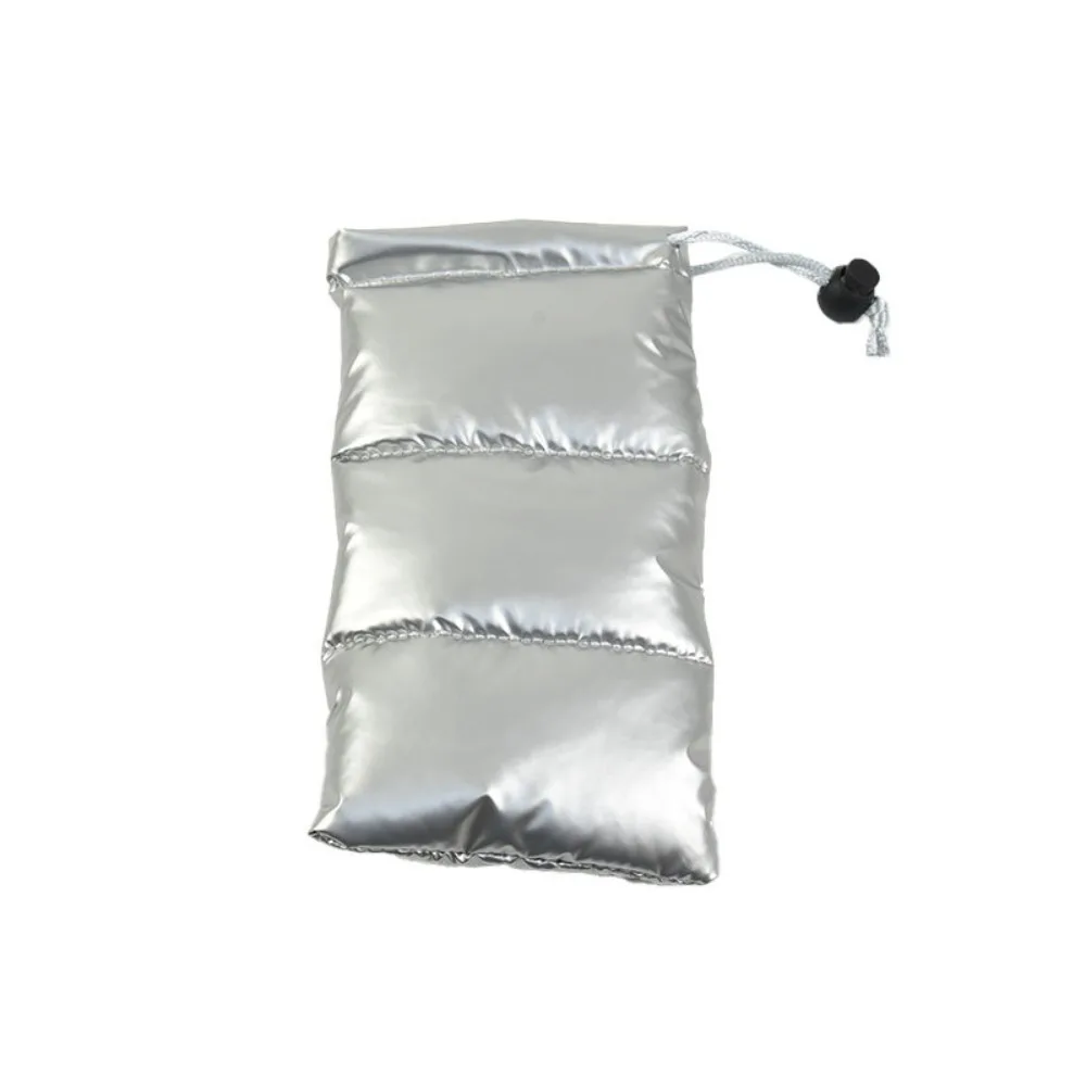 Kotak Kacamata Lembut Bergaya Tas Penyimpanan Perak Portabel Tempat Kacamata Tali Serut Penyimpanan Harian