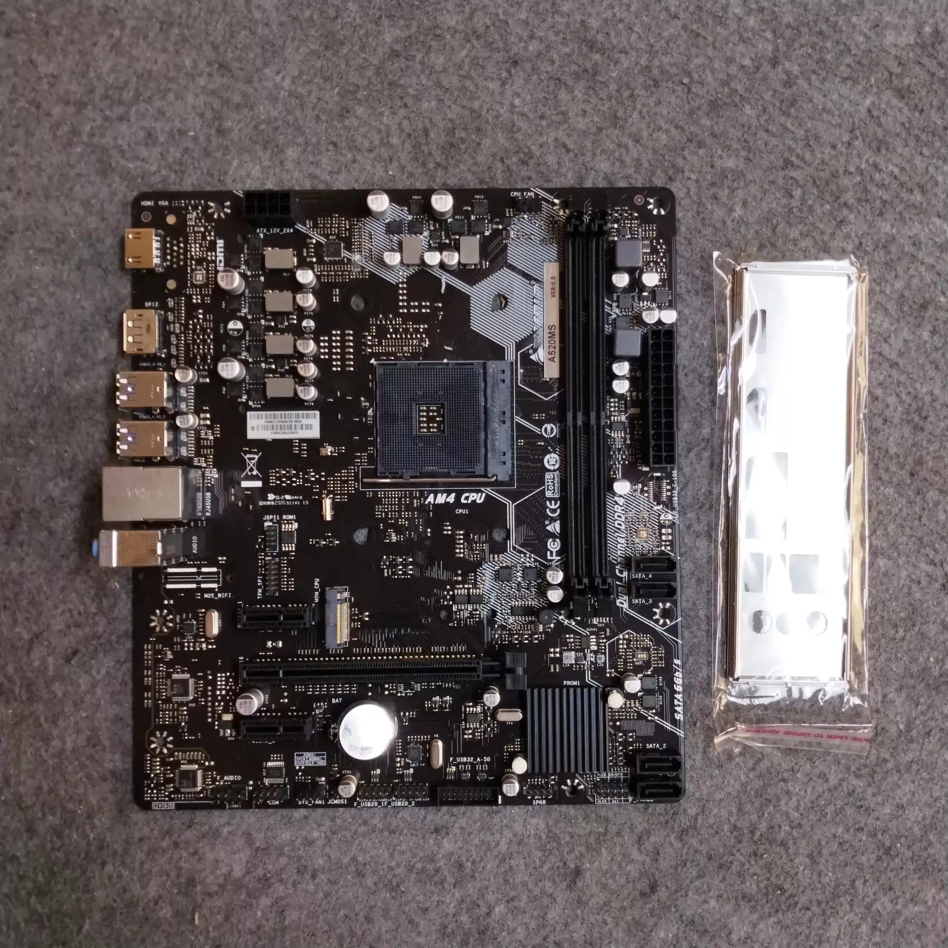 Used for BIOSTAR A520MS Used Pull‑out Desktop Motherboard Computer Mainboard