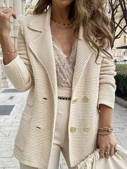 

Лидер продаж: Повседневное фактурное пальто весна-осень, качественная текстурированная верхняя одежда в британском стиле, приталенная шерстяная куртка с длинными рукавами