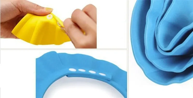 Bonnet de douche sûr pour enfants, chapeau de protection souple pour bébé, bouclier de lavage des cheveux, bonnet de bain pour enfants, shampoing