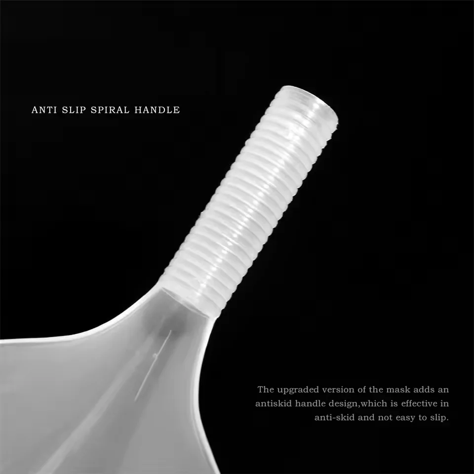 YUNTE رذاذ الشعر البلاستيكي الشفاف درع الوجه منصات قص الشعر صالون تصفيف الشعر مقاوم للماء رذاذ الدروع لحماية عيون الوجه