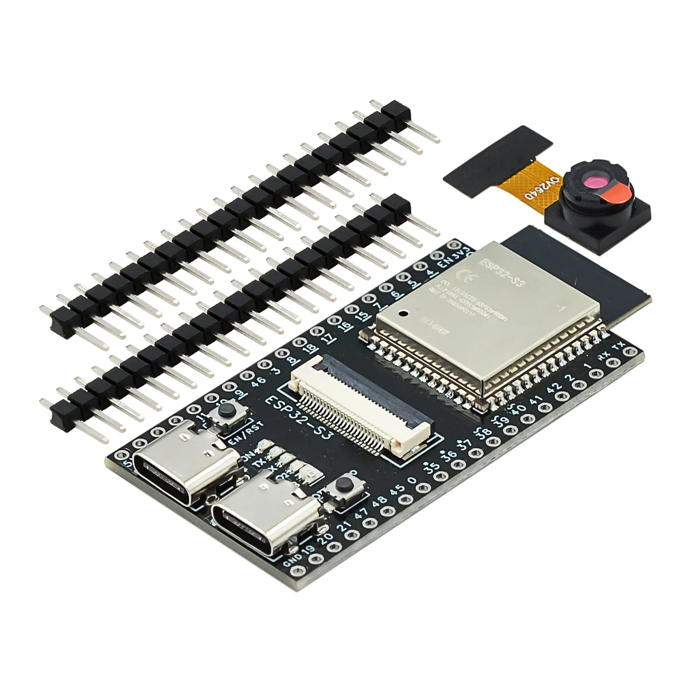 ESP32 S3 CAM development board ESP32-S3 N16R8 dual TYPE-C OV2640/OV5640 Camera WiFi Bluetooth module onboard