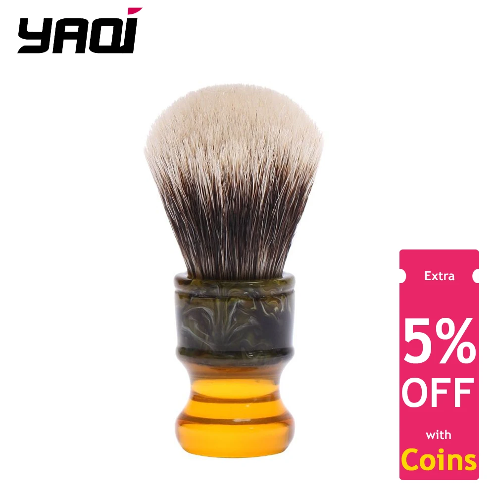 

YAQI 22MM Sagrada Familia Two Band Badger Hair Resin Handle Men Wet Shave Brushes