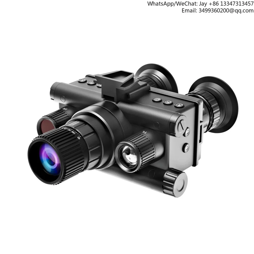 

4K Infrared Helmet-Mounted Night Vision Binocular With 8X Magnification And 1. 43 Inch Dual Circular Screens Adults' Hunting