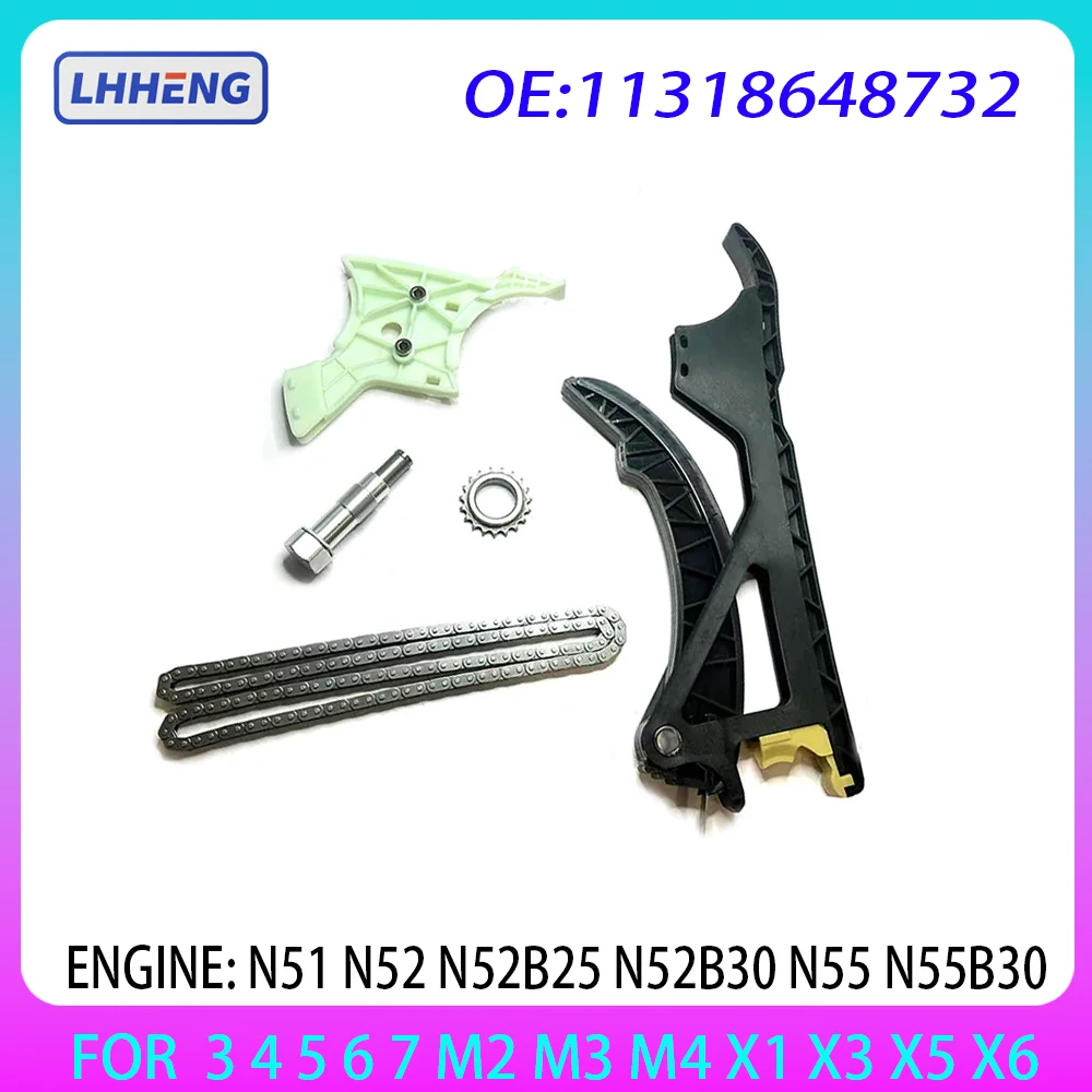 

Timing Chain Kit for BMW N51 N52 N52B25 N52B30 N55 N55B30 3 4 5 6 7 M2 M3 M4 X1 X3 X5 X6 2.5L 3.0L 2.5 3.0 L T L6 GAS DOHC