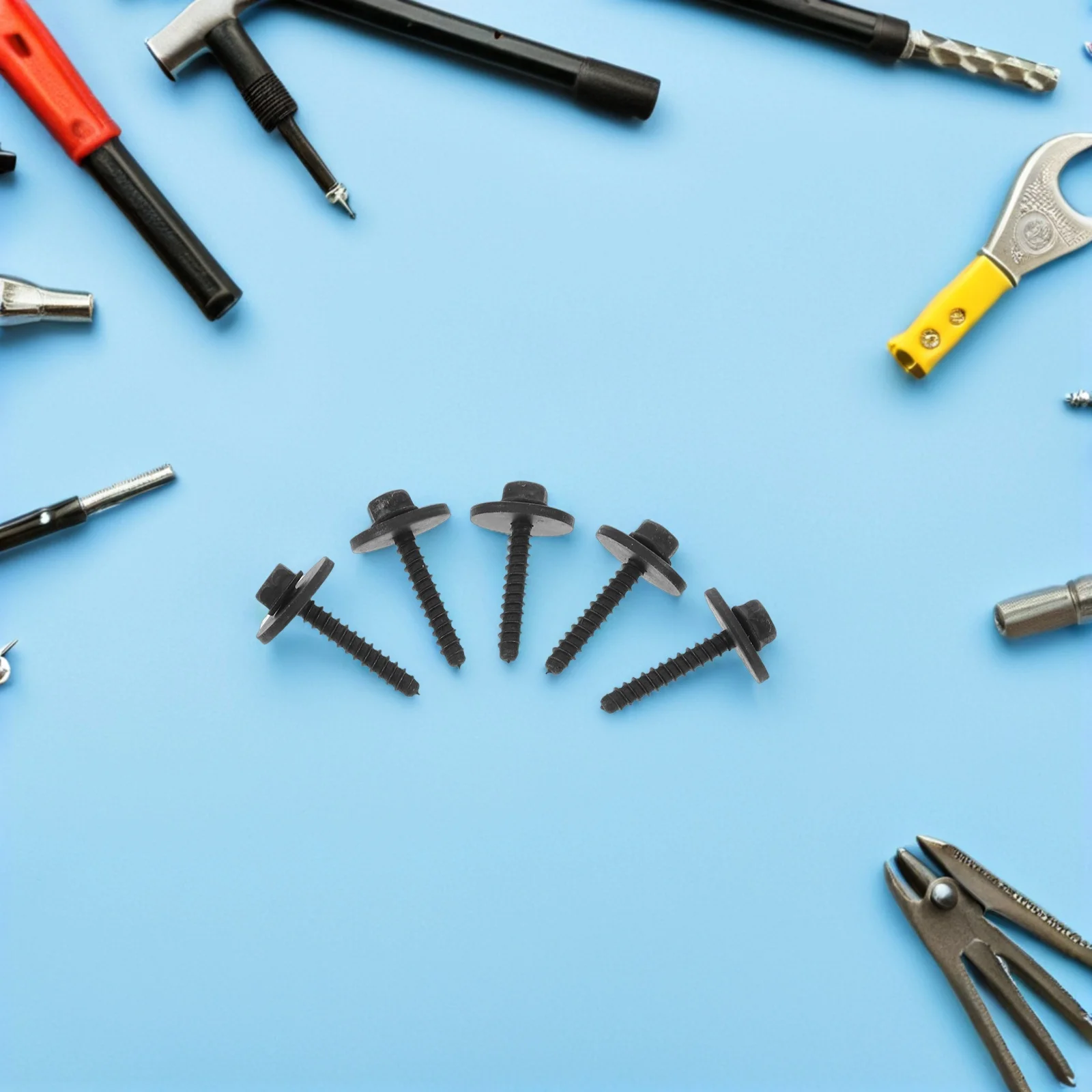 

30Pcs Automotive Self Tapping Screws for Cars License Plate Fasteners Mud Flap Installation Wheel Arch Liner Bumper Fixing Bolts