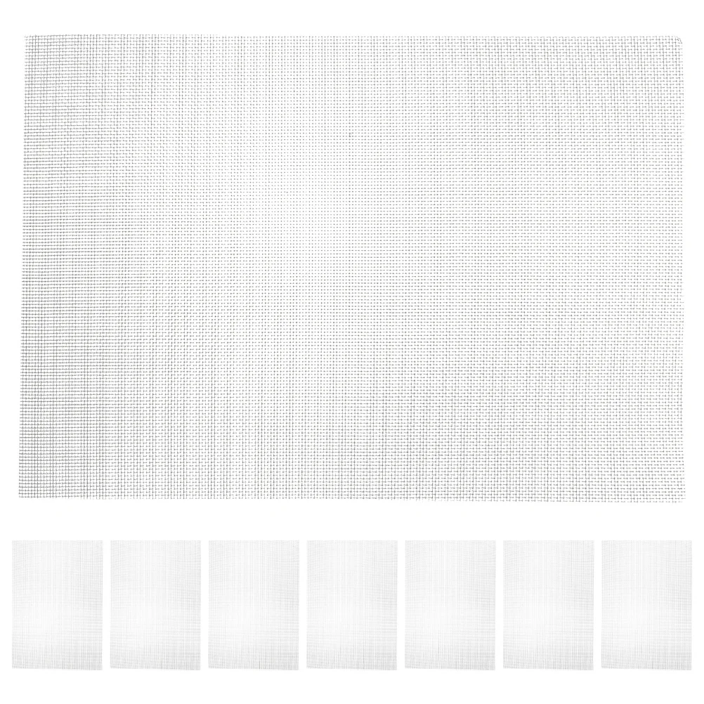 

8 Pcs Stainless Steel Window Screen Door Mesh Lattice Metal Fine 304 Heavy Duty Replacement