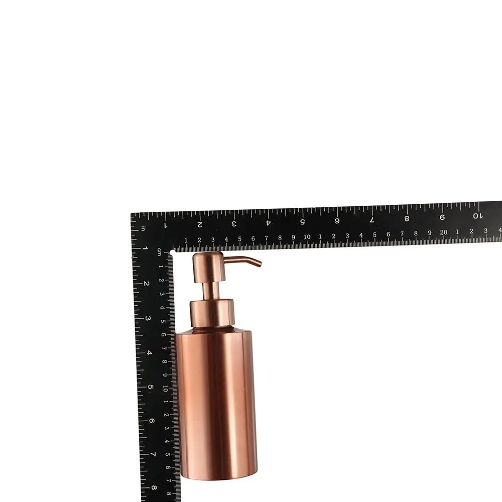 Dispensador de jabón de acero inoxidable, bomba de loción de oro rosa de 250ml/350ml/550ml, botellas rellenables de presión manual, botella de Gel para dormitorio