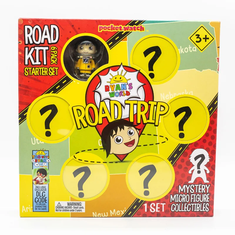 Mistery Microverse Figures Ryan Worlds Road Trip zestaw 10/6 opakowanie figurka przedmiotów kolekcjonerskich dla dzieci prezenty urodzinowe pudełko z niespodzianką