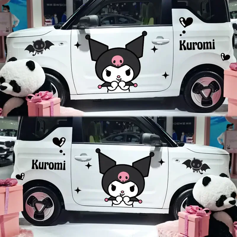 

Sanrio Car Sticker Body Sticker Waterproof Sunscreen Car Film Cartoon Cute Kuromi Creative Decoration Car Accessories Gift